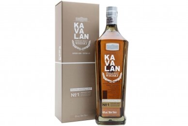 Viskis-Kavalan Distillery Select NO.1 40% 0.7L + GB