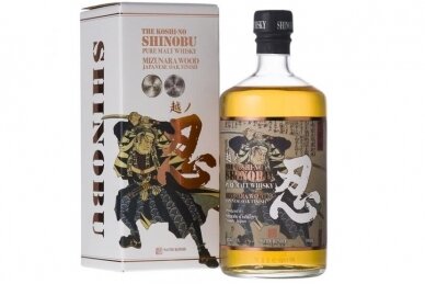 Viskis-Shinobu Pure Malt Mizunara Oak Finish 43% 0.7L + GB Viskis-Shinobu Pure Malt Mizunara Oak Finish 43% 0.7L + GB