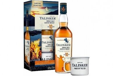 Viskis-Talisker 10YO with Mug 45.8% 0.7L + GB Viskis-Talisker 10YO with Mug 45.8% 0.7L + GB