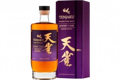 Viskis-Tenjaku Pure Malt Sherry Cask Limited Edition 43% 0.7L + GB Viskis-Tenjaku Pure Malt Sherry Cask Limited Edition 43% 0.7L + GB