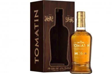 Viskis-Tomatin 36YO 46.2% 0.7L + GB Viskis-Tomatin 36YO 46.2% 0.7L + GB
