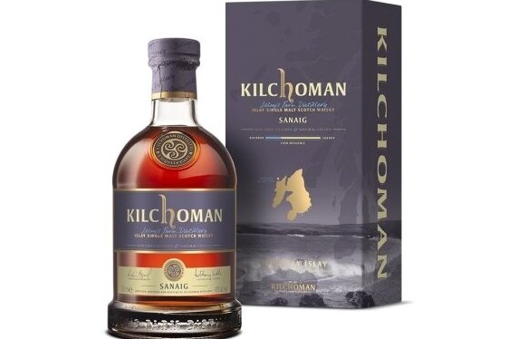 Viskis-Kilchoman Sanaig 46% 0.7L + GB