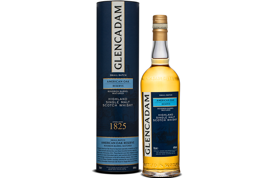 Viskis-Glencadam American Oak Reserve 40% 0.7L + GB Viskis-Glencadam American Oak Reserve 40% 0.7L + GB